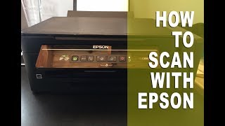 Epson Printers  How To Scan [upl. by Elletnahc122]