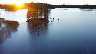 Wild Ice Skating In Sweden [upl. by Nitsud]