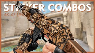 AK 47 Uncharted Sticker Combos  CSGO 2020 [upl. by Chem]