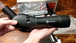 Simmons Blazer 2060x60mm Spotting Scope Unboxing [upl. by Bakeman822]