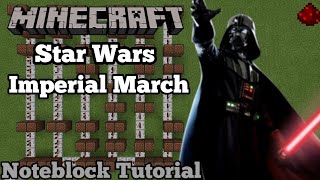 Star Wars  Imperial March Minecraft Note block Tutorial [upl. by Sisile]