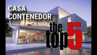 CASA CONTENEDOR  TOP 5  las mejores casas [upl. by Callum]