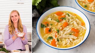 6 Ingredient Healthy Chicken Barley Soup  The Recipe Rebel [upl. by Igiul]