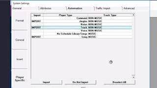 PlayoutONE Type Import Settings [upl. by Coray]