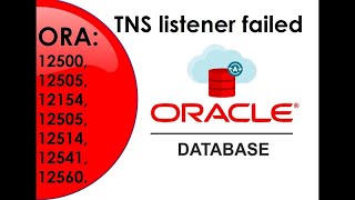 100 SOLVED ORA 12500 TNS listener failed to start a dedicated server process [upl. by Lam]