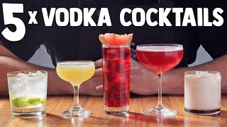 5 x Easy Vodka Cocktails part 1 [upl. by Liuka]