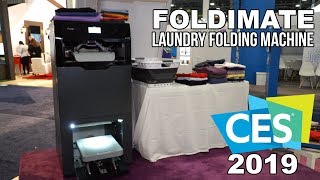 FOLDIMATE Laundry Folding Machine at CES 2019 [upl. by Amata]