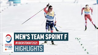 Valnes  Klaebo took gold  Men’s Team Sprint F  2021 FIS Nordic World Ski Championships [upl. by Llevron]