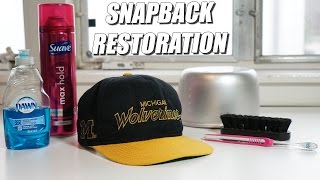 How to Restore Vintage Snapbacks EASIEST WAY A Quick Thrift Fix [upl. by Nnodnarb868]