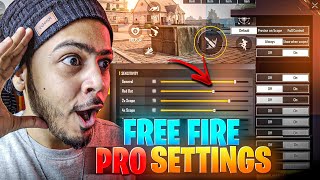 FREE FIRE  PRO SETTINGS  2023  FREE FIRE HEADSHOT SETTINGS [upl. by Matless]