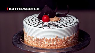 How to Make Delicious Butterscotch Cake from scratch  Butterscotch Cake in Making  Bakingo cakes [upl. by Abihsot390]