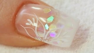 Beginners UV Gel Nail with a Tip and Overlay Tutorial [upl. by Obidiah]