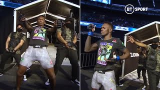 Israel Adesanya shows off incredible dance moves in legendary walkout at UFC 243 [upl. by Vieva]