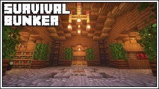 Minecraft Underground Survival Bunker Tutorial How To Build [upl. by Ashelman]