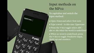 Punkt MP02  Input methods [upl. by Carpenter]