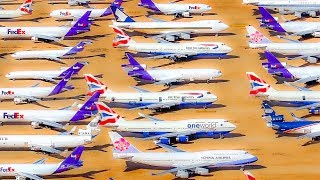 Scenes From Airplane Graveyard Mojave California [upl. by Enilrac]