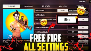 Free Fire Control Settings  Free Fire Pro Settings 2025 Sensitivity  Khuni Gamers [upl. by Agatha39]