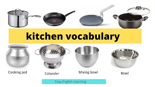 Kitchen Vocabulary100 Utensils Name in English  Kitchen Utensils Name  Kitchen Accessories [upl. by Eerbua]