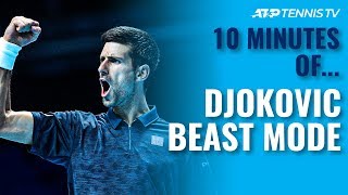 10 MINUTES OF Novak Djokovic Beast Mode Tennis 🤯 [upl. by Sivar]