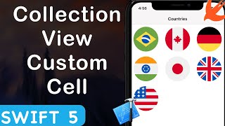 UICollectionView with Custom Cell Xcode 11 Swift 5 [upl. by Oirasor]