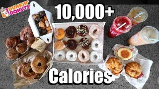 Dunkin Donuts 10000 Calorie Challenge [upl. by Nyliahs]