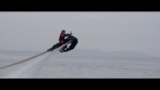 Flyride  The new flying water jet bike from Zapata [upl. by Josy752]