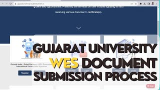 How to submit documents to WES from Gujarat University [upl. by Yrad]