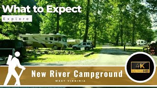 New River Campground West Virginia  Review Evaluation Camping Tent Gorge Gauley Bridge WV [upl. by Sima]