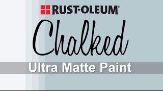 How to Apply RustOleum Chalked Paint [upl. by Bergren]