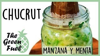 Chucrut De Col Con Manzana Y Menta Superalimento Fermentado  The Green Fuel [upl. by Solracsiul]