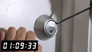 Drilling a Defiant Deadbolt  Front Range Locksmith [upl. by Lleze603]