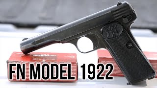 The FN Model 1922 Pistol [upl. by Nessy]