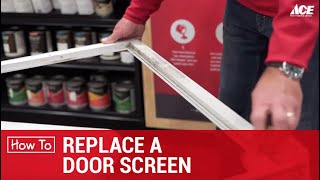 Replace A Door Screen  Ace Hardware [upl. by Hays166]