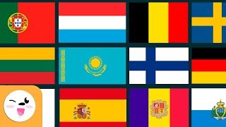 Flags of Europe  Geography for kids [upl. by Viola]