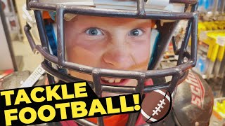 9 year old starts tackle football [upl. by Sheppard]