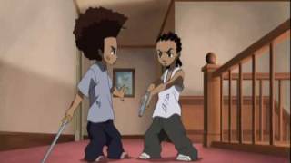 Boondocks Fight Riley vs Huey [upl. by Einolem]