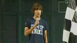 Vincent Martella Singing National Anthem  Disneys Sports Complex for Special Olympics [upl. by Attehcram]