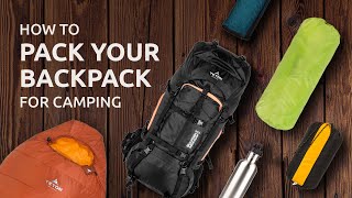 How to Pack Your Backpack for Camping [upl. by Aielam]