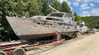 Exploring a Boat amp Marine Salvage Yard  Abandoned Boat Graveyard [upl. by Ettezil870]