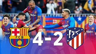 Barcelona vs Atletico Madrid 42 La Liga 2022  MATCH REVIEW [upl. by Kalikow328]