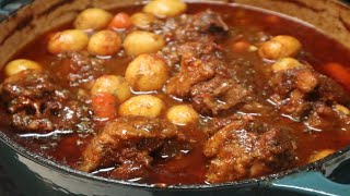 Mouth Watering Oxtail Stew Recipe [upl. by Cuthburt]