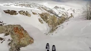 ► Une descente à ski très périlleuse [upl. by Hsaka]