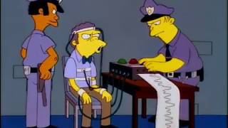 The Simpsons  Moe’s Lie Detector Test [upl. by Roath240]