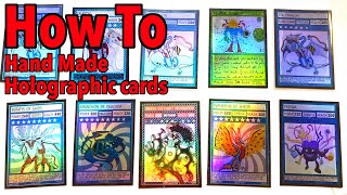 How To Make Your Own FoilHolographic Trading Cards At Home [upl. by Aynekat]