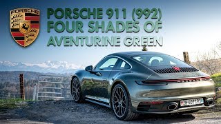 Four Shades of Aventurine Green  Porsche 911 992 [upl. by Htebazileharas]