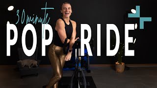 30 Minute FAT BURNING Pop Themed Indoor Cycling Class [upl. by Yalcrab]