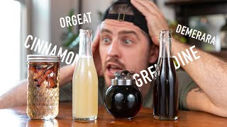 4 EASY to Make Cocktail Syrups  grenadine amp orgeat [upl. by Cele]