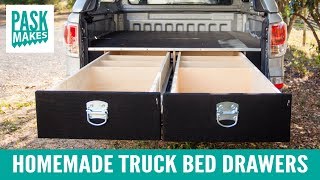 Homemade Truck Bed Drawers [upl. by Ssur]