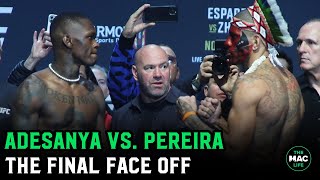 Israel Adesanya vs Alex Pereira Final Face Off  UFC 281 [upl. by Epoh104]