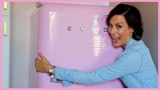 Pink SMEG Retro Refrigerator Review amp Tips [upl. by Desi]